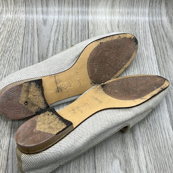 Jon Josef Women’s Bee Happy Natural Linen Loafer Flat - Picture 11 of 13